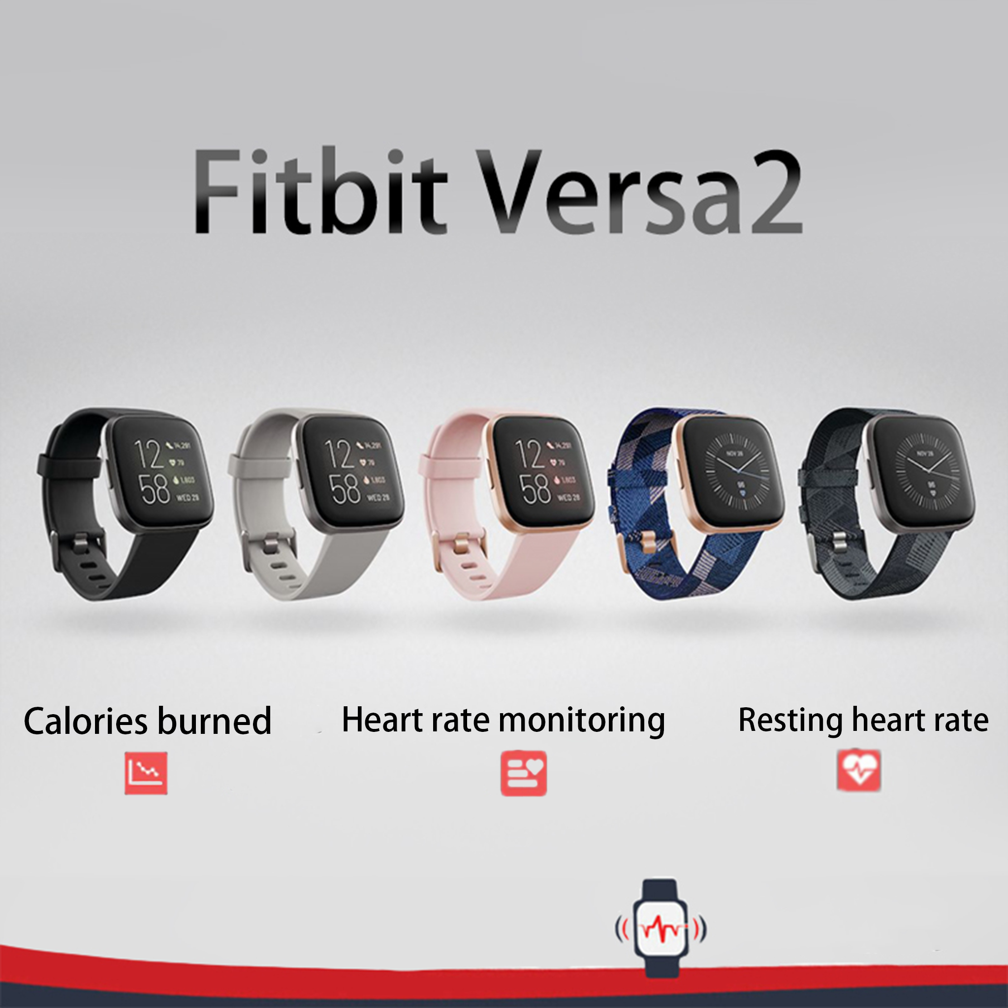 Smartwatch X - Fitbit Versa 2 Health and Fitness