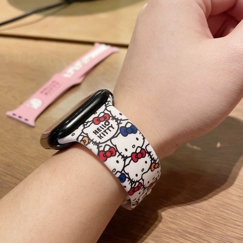 Silicone Band Replacement - Anime Sanrio Cute Hello Kitty Printed