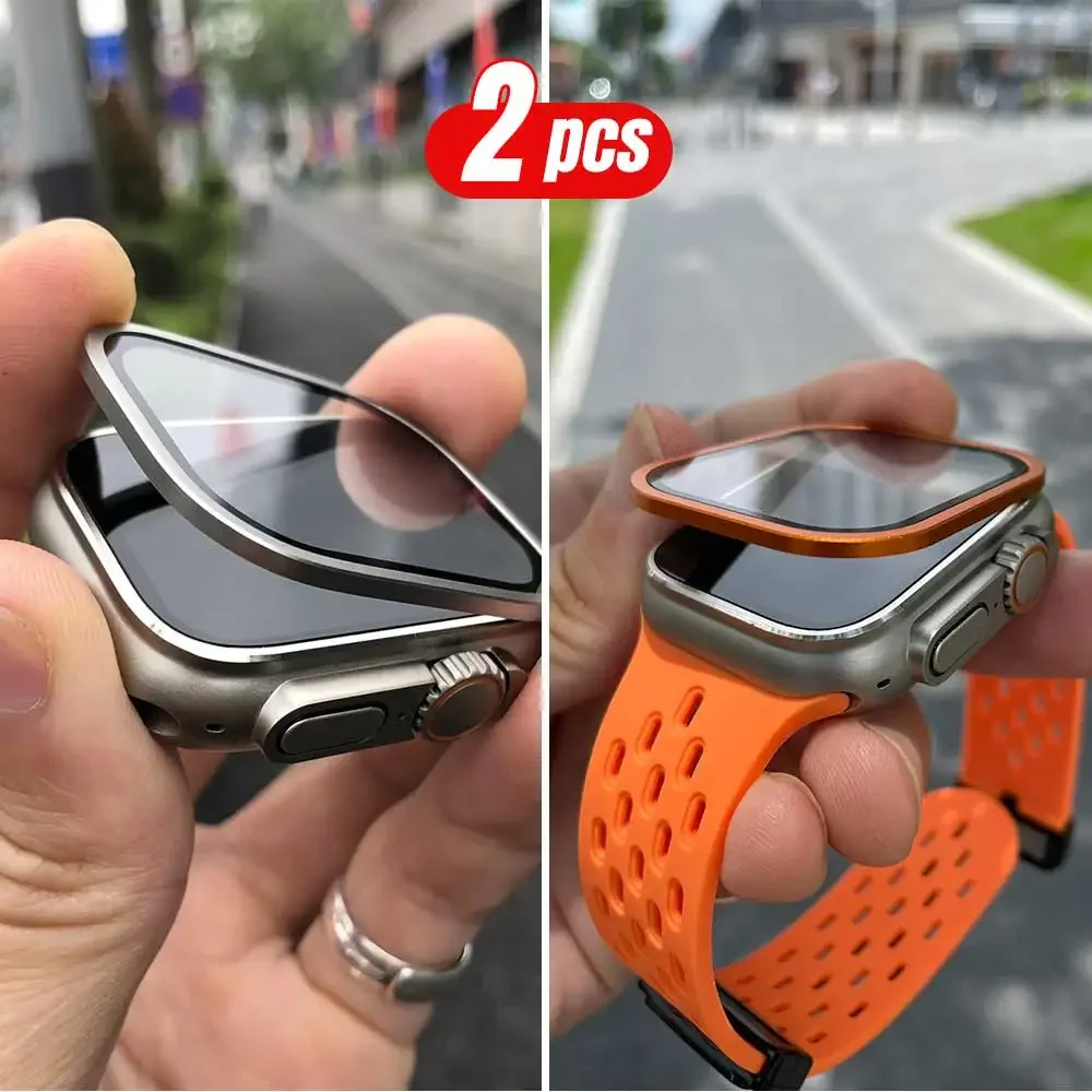 2PCS Titanium Metal Frame for  - Apple Smartwatch Accessories recensione e prezzo