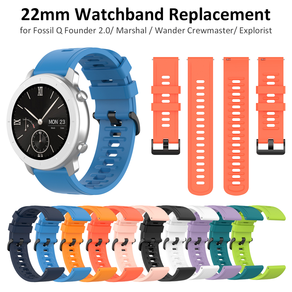 22mm Silicone Watch Band Strap - Fossil Smartwatch Accessories recensione e prezzo