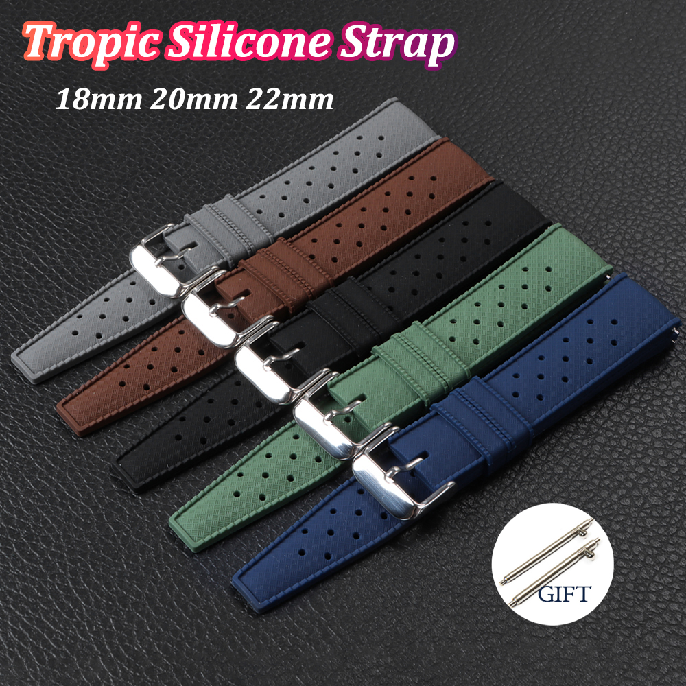 18mm 20mm 22mm Tropic Silicone - Fossil Smartwatch Accessories recensione e prezzo