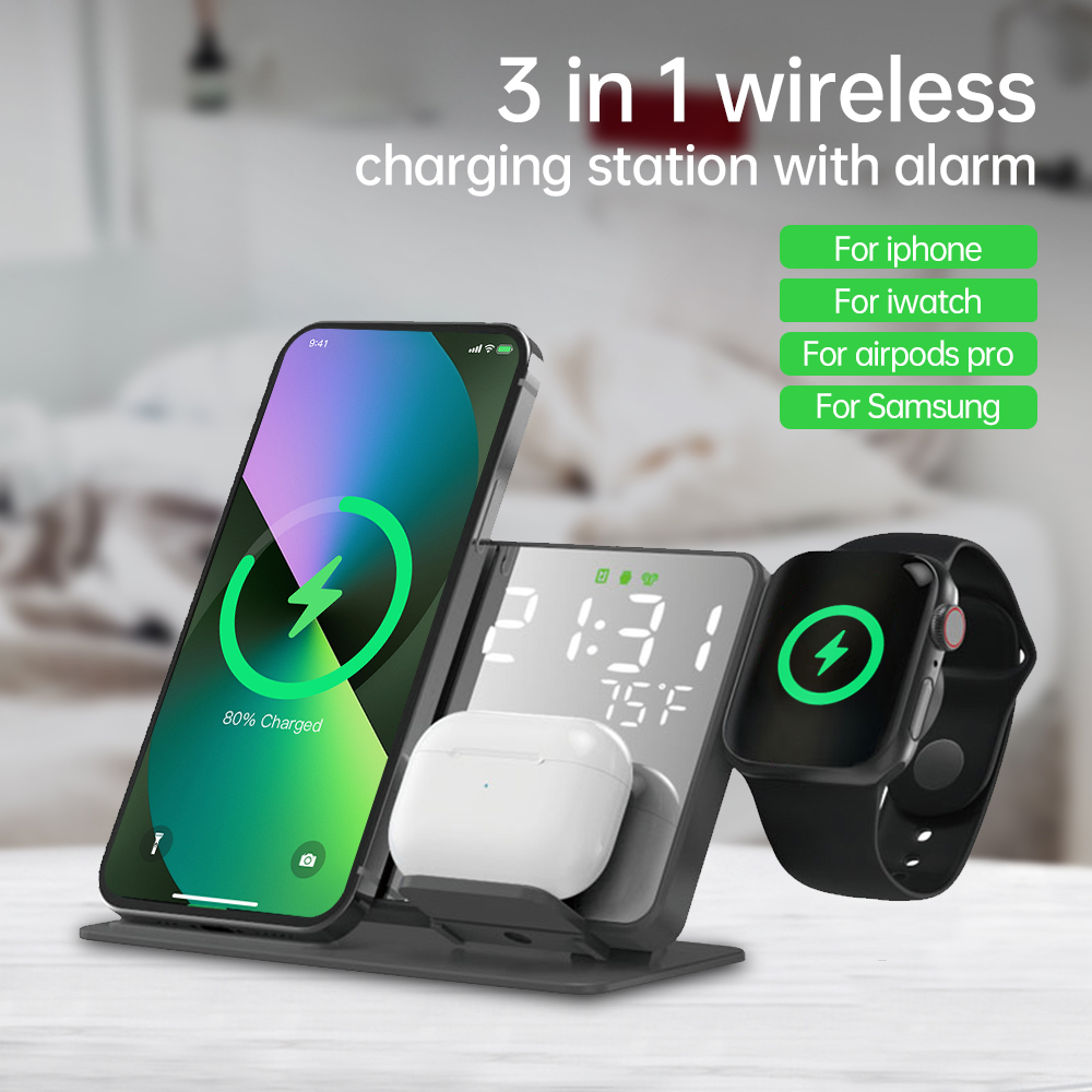 3 in 1 Wireless Charger For iP - Smartwatch Case recensione e prezzo