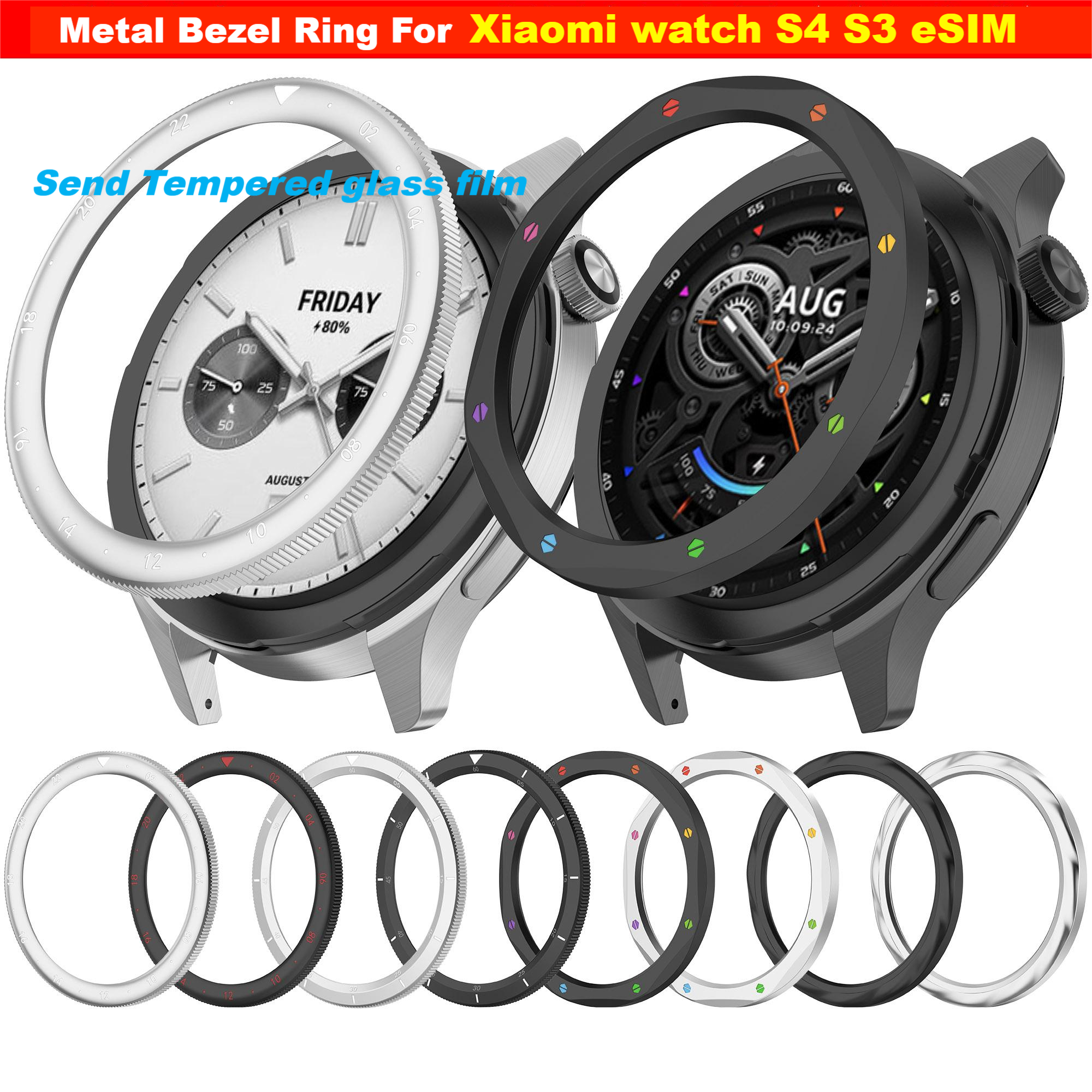Metal Bezel Ring For Xiaomi Wa - Xiaomi Smartwatch S3 Accessories recensione e prezzo