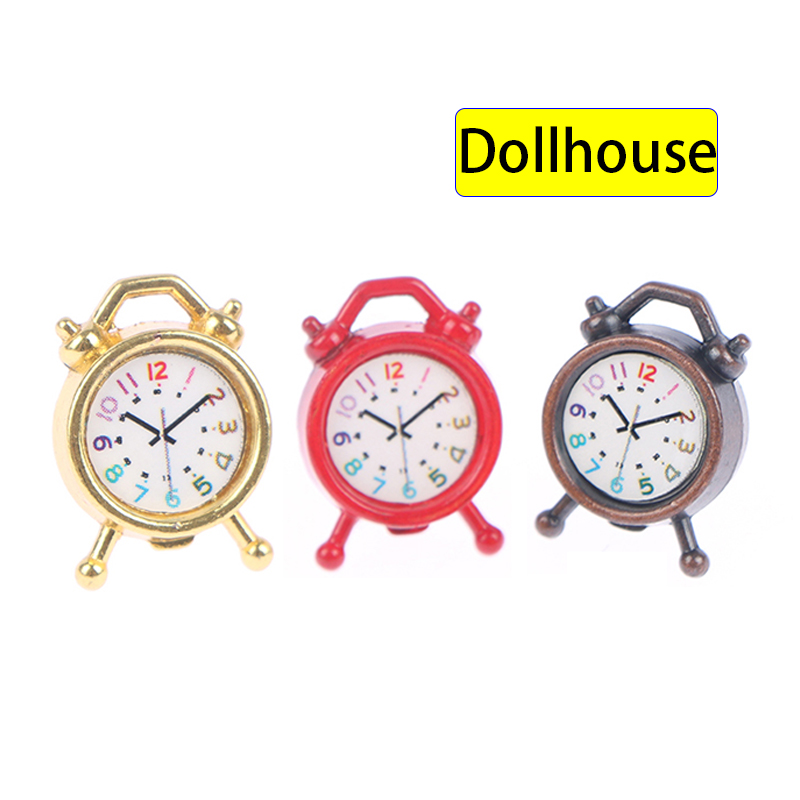 1PC 1:12 Scale Alarm Clock Dol - Accessories With Watch recensione e prezzo