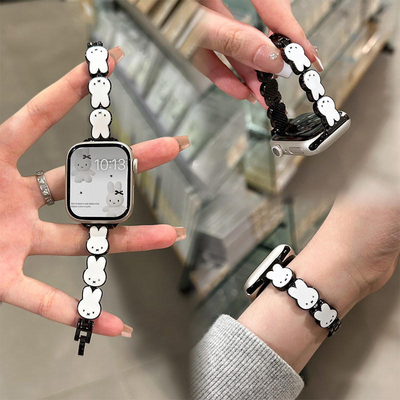 Miffy Rabbit Leather Watch Ban - Apple Smartwatch Accessories recensione e prezzo