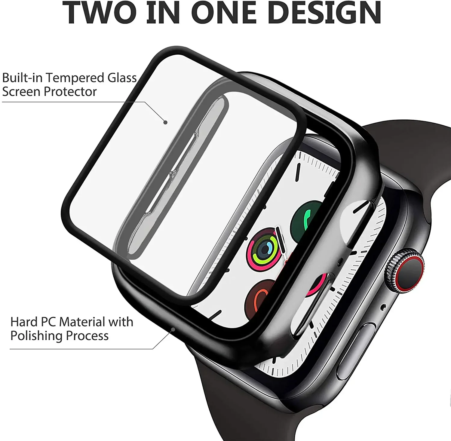 Tempered Glass+cover For Apple - Garmin Smartwatch Accessories recensione e prezzo