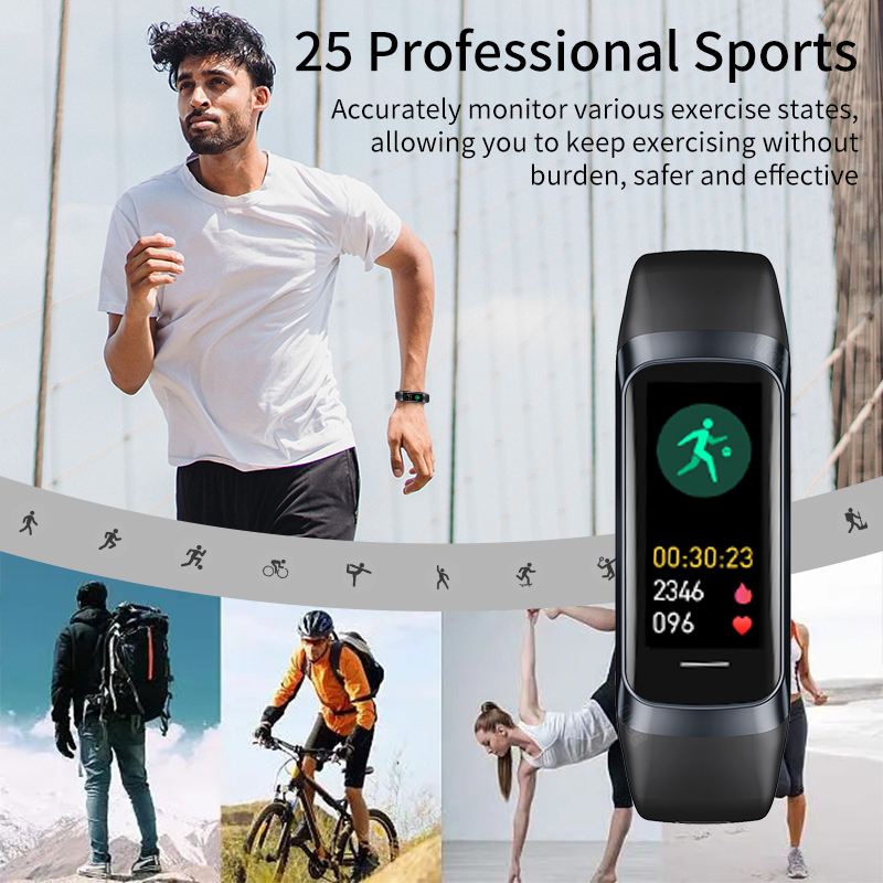LIGE 1.1 Inch Amoled Heart Rat - Android Smartwatch Accessories recensione e prezzo