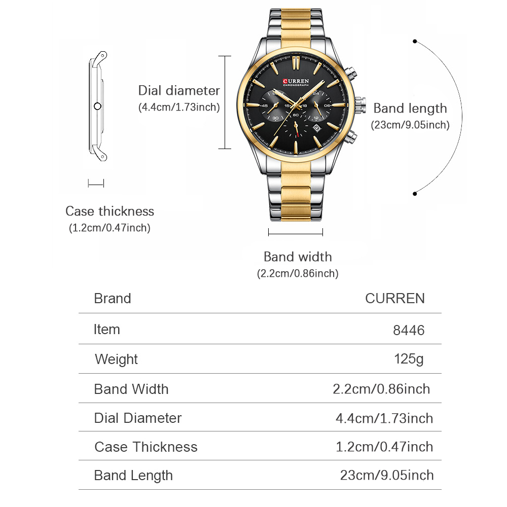 CURREN Casual Quartz Chrono Sp - Accessories With Watch recensione e prezzo