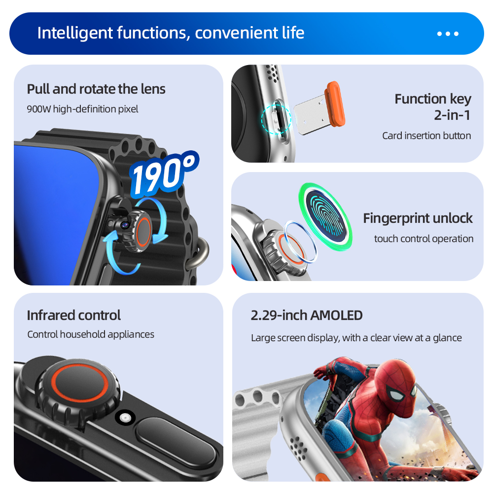 DW200 Smartwatch Men WIFI Touc - Smartwatch Id recensione e prezzo