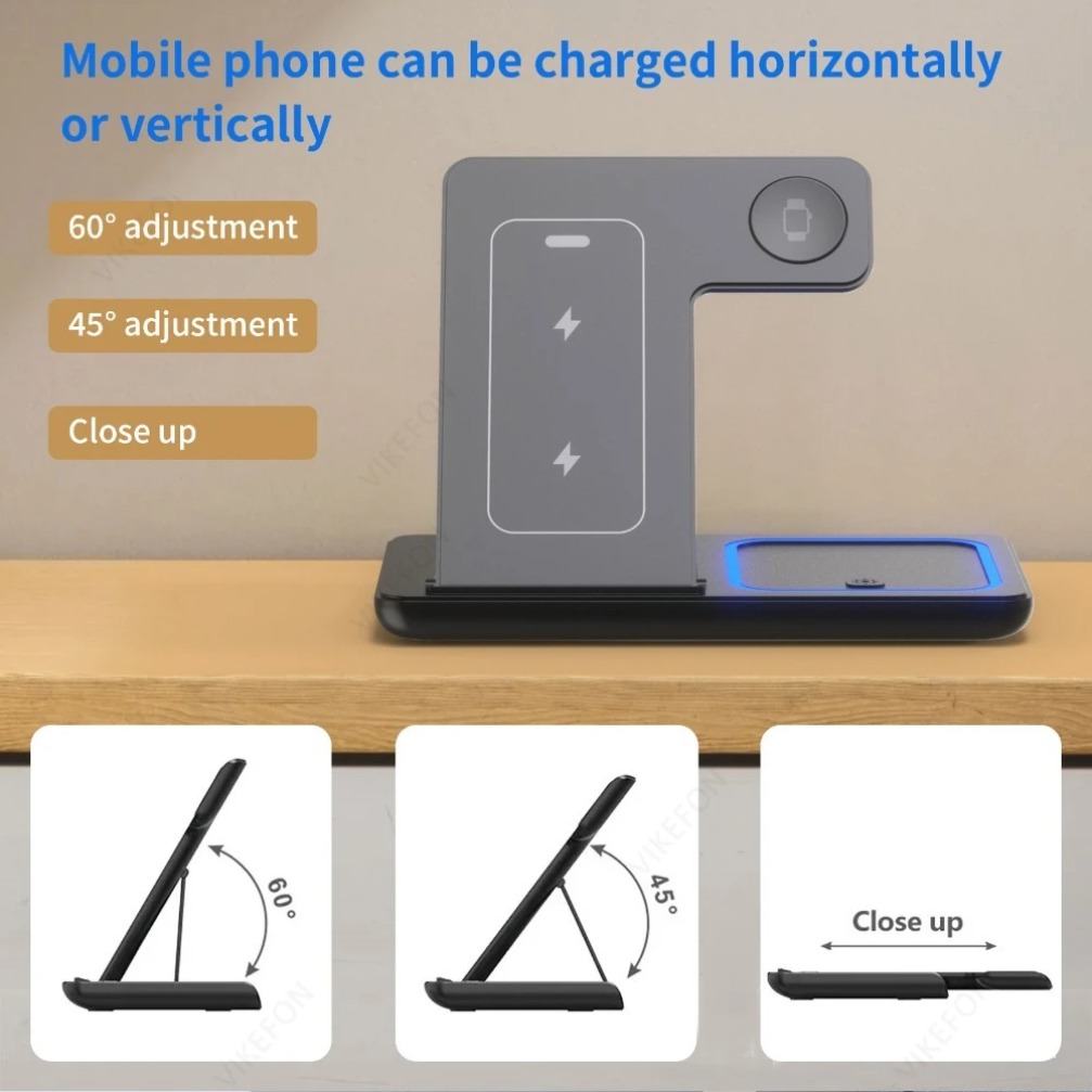 Foldable 3 in 1 Wireless Charg - Watch Charging Dock recensione e prezzo