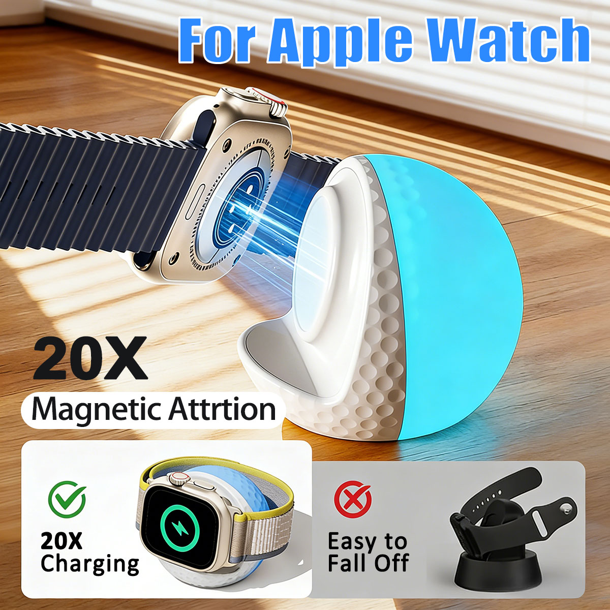 Portable RGB Lighting Wireless - Watch Charging Dock recensione e prezzo