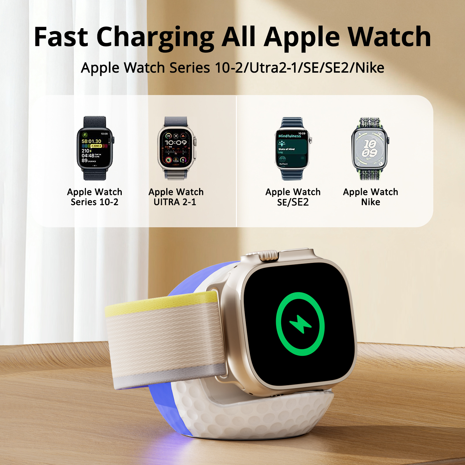 Portable RGB Lighting Wireless - Watch Charging Dock recensione e prezzo