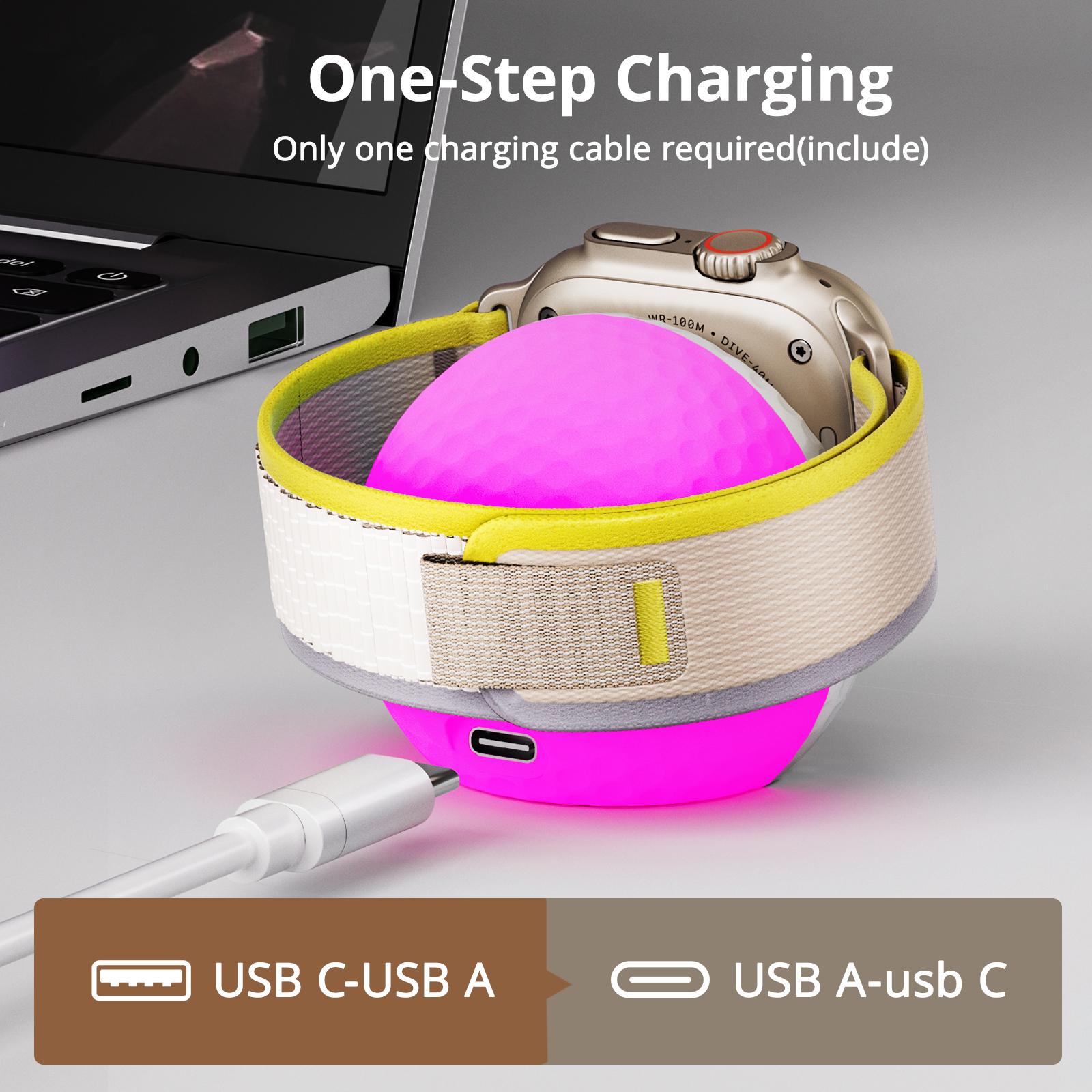 Portable RGB Lighting Wireless - Watch Charging Dock recensione e prezzo