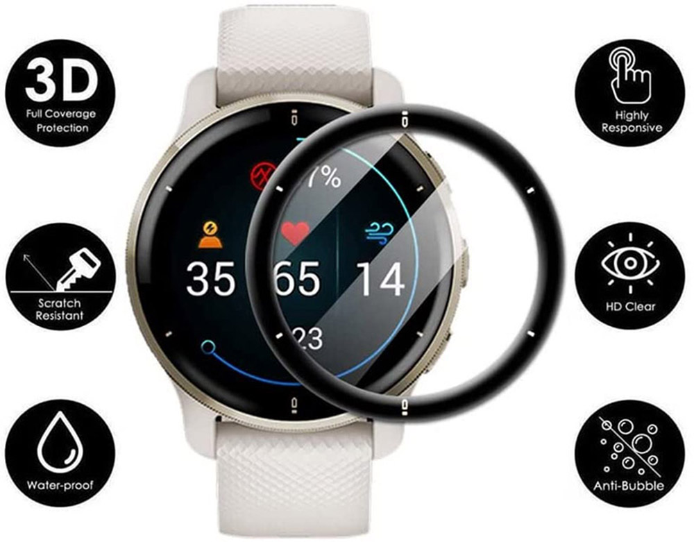 3D Curved Edge Protective Film - Garmin Smartwatch Accessories recensione e prezzo