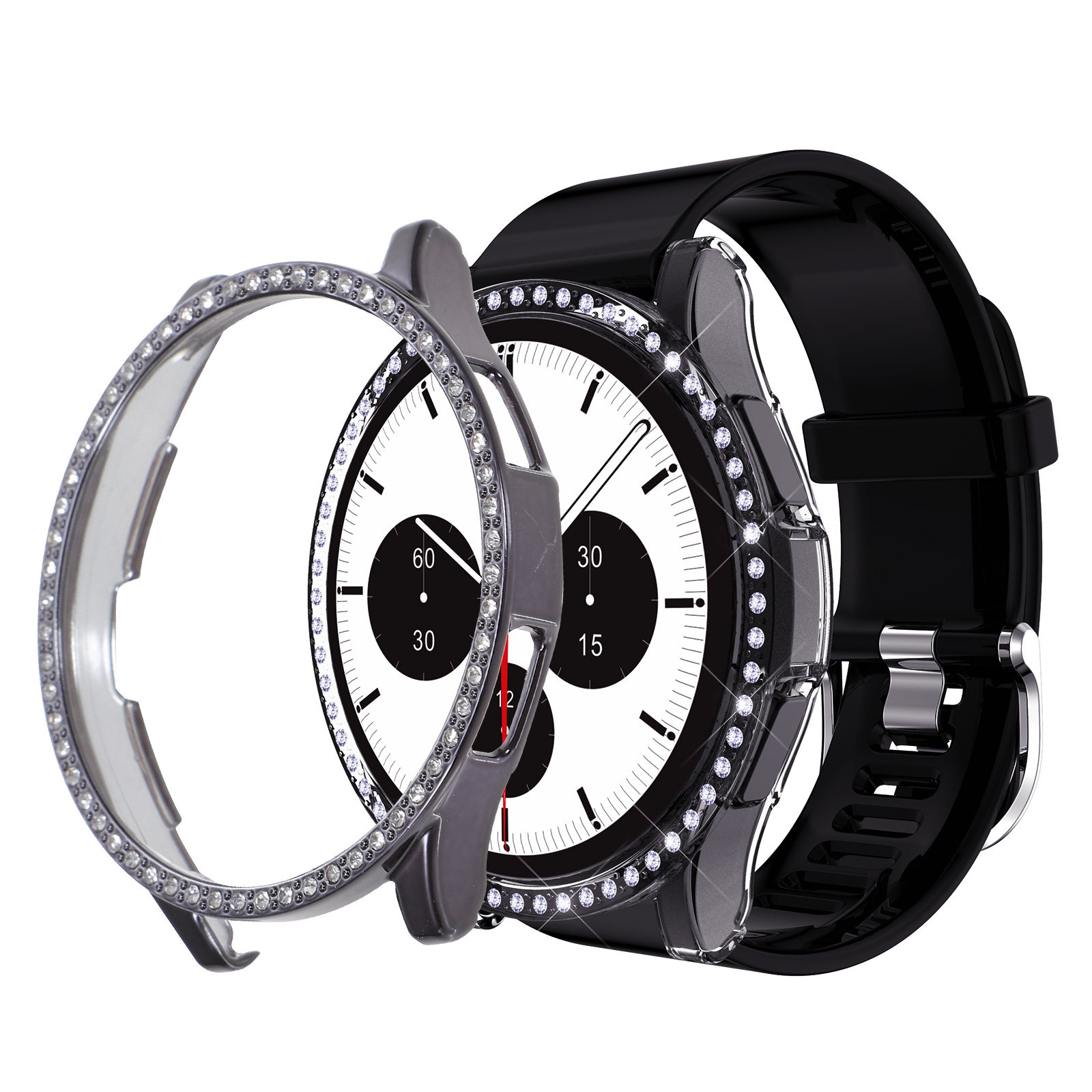 2Pcs Rhinestone Watch Protecto - Smartwatch Case recensione e prezzo