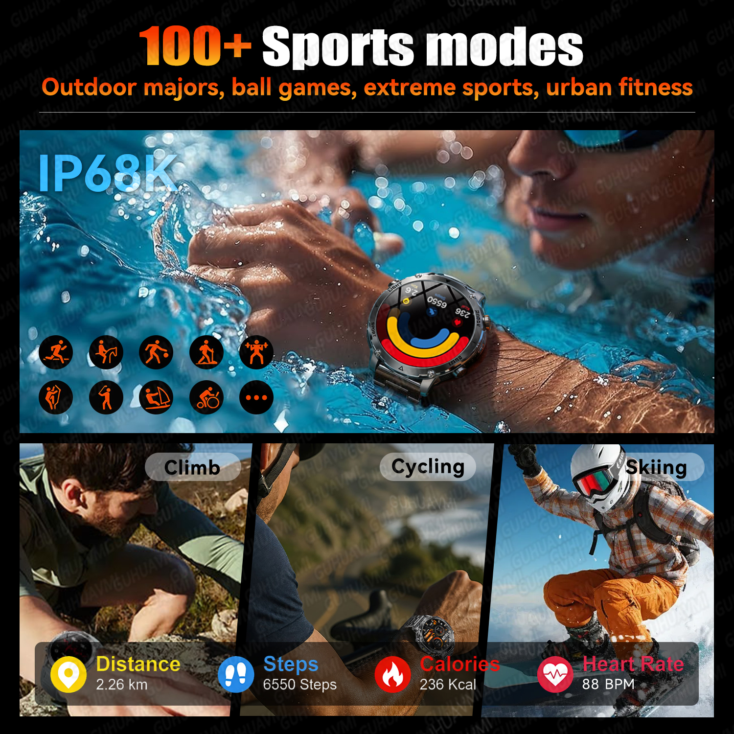 Newly Durable 1400mAh Large Ba - Android Smartwatch Accessories recensione e prezzo