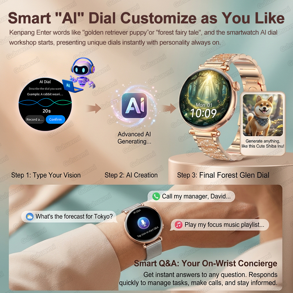 2026 New Women AI Smart Diagno - Android Smartwatch Accessories recensione e prezzo