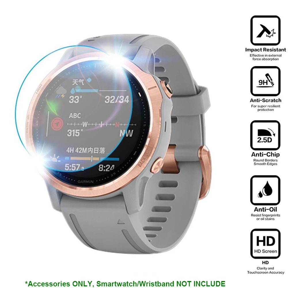 3pcs 9H Premium Tempered Glass - Garmin Smartwatch Accessories recensione e prezzo