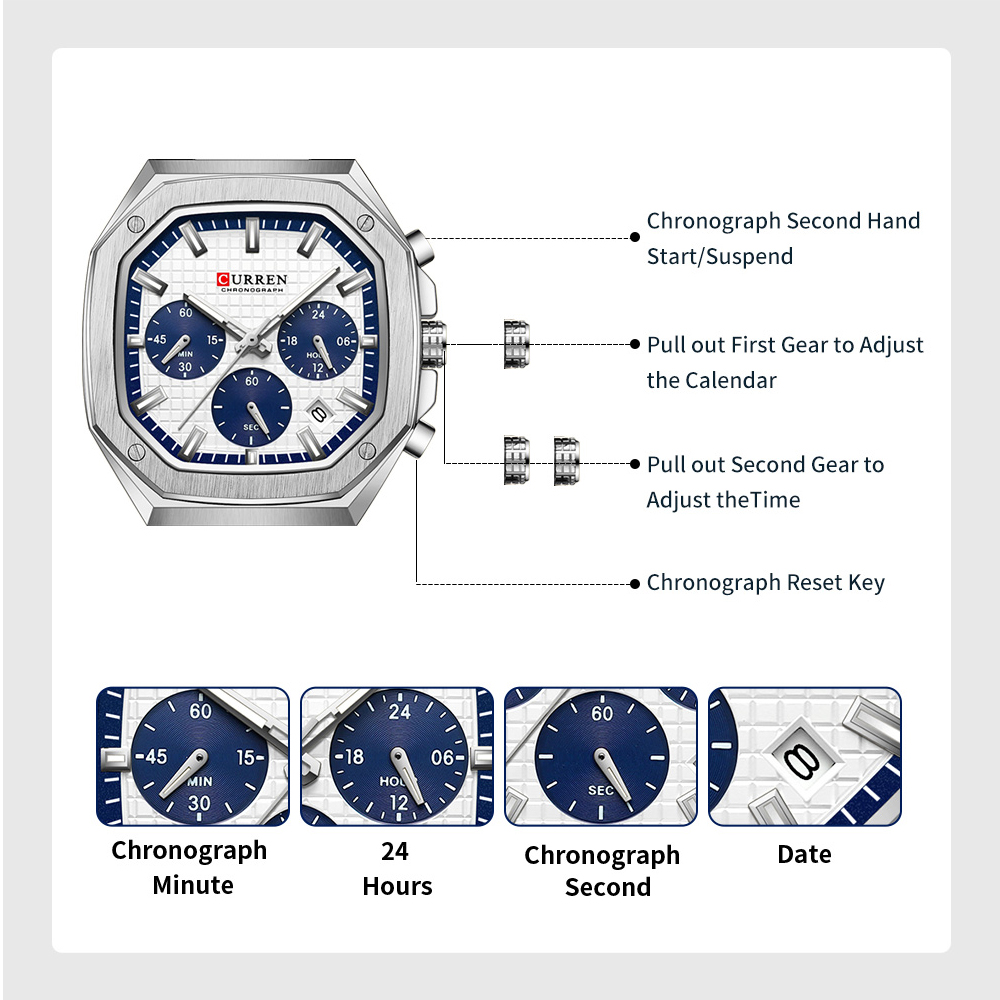 CUREEN Fashion Date Quartz Men - Smartwatch Guess recensione e prezzo