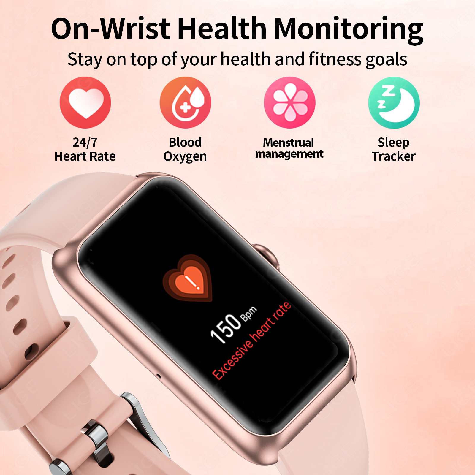 LIGE New Fashion Ladies Smart  - Android Smartwatch Accessories recensione e prezzo
